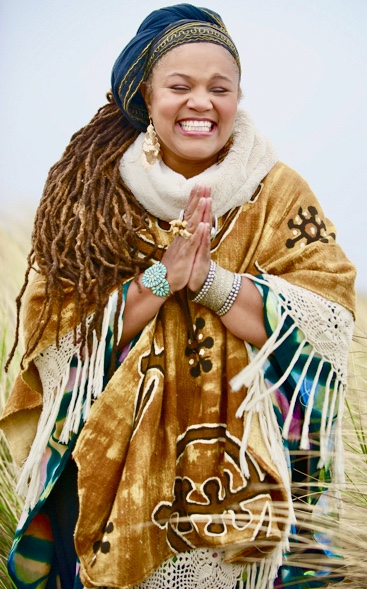 Amikaeyla with traditional drum